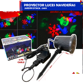 Proyector Navidad de Jardin Estaca 