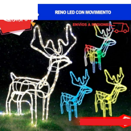 Reno LED con Movimiento 1.20m / Manguera