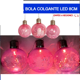 Set de 3 Bola Colgante Led