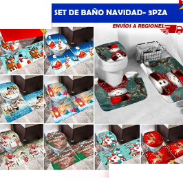 Set de Baño Navidad- 3Pza 