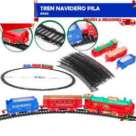 Tren Navideño Pila - Rojo