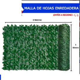 Malla de Hojas Artificiales Enredadera 3x1m 