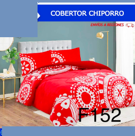 Cobertor Chiporro 2 plz (230x250c) - Rojo Blanco Mandala