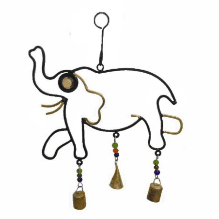 Colgante De Metal Elefante