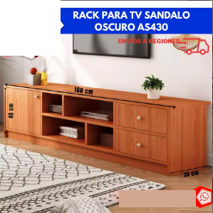 Rack para TV Sandalo Oscuro