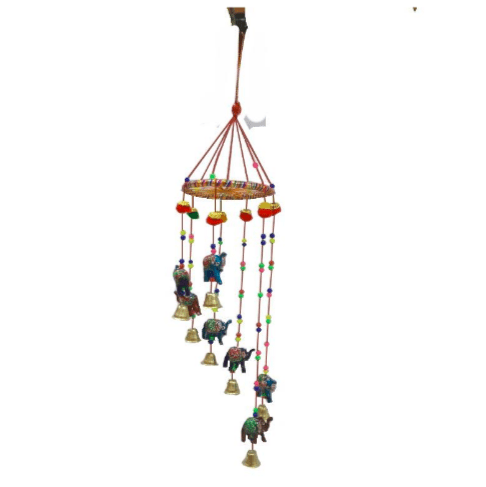 Colgante De Metal Y Plastico Campana De 7 Pcs