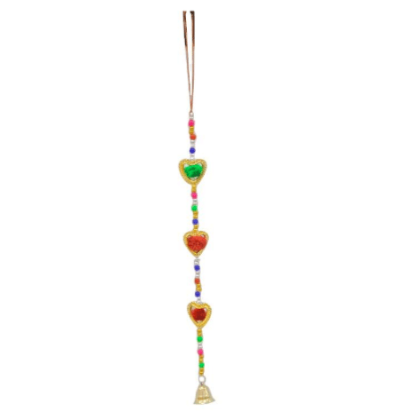 Colgante De Metal Y Plastico Corazon De 3 Pcs