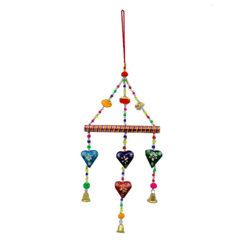 Colgante De Metal Y Plastico Corazon De 4 Pcs