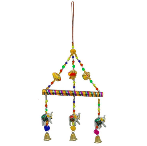 Colgante De Metal Y Plastico Eelfante De 3 Pcs