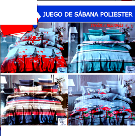 Juego de Sabanas Poliester 2 Plz - Diseño