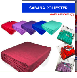 Juego de Sabanas Poliester 2 Plzs. - UNICOLOR