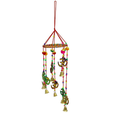 Colgante De Metal Y Plastico Om De 7 Pcs