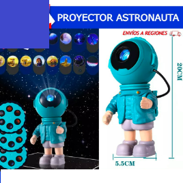 Proyector de Imagenes 3D - Astronauta Azul