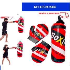 Saco de Boxeo Infantil con Guantes