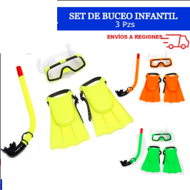 Set de Buceo Infantil CD025 - 3 Pzs