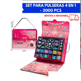 Set para Pulseras Cartera 4 en 1 - 2000pcs