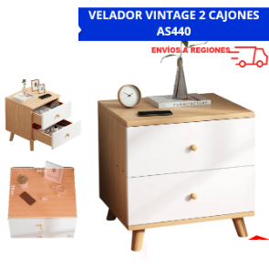 Velador Vintage 2 Cajones