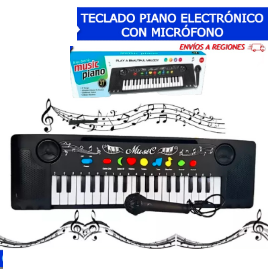 Teclado Piano Electronico c/ Microfono 37 Teclas