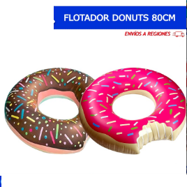 FLOTADOR INFLABLE DONUTS 80CM