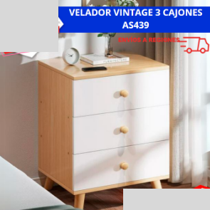 Velador Vintage 3 Cajones