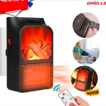 Calefactor Electrico Chimenea con Control 900w