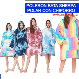 Poleron Bata Sherpa - Polar Con Chiporro Multicolor AS354