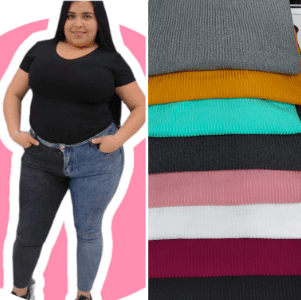 body cuello v extra linda