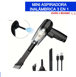 Mini Aspiradora Inalambrica Portatil 3 en 1