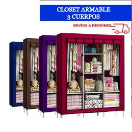 Closet Armable 3 Cuerpos AS