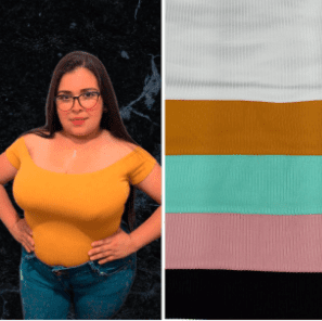 Bodys cuello Bote L- XL confección Nacional 