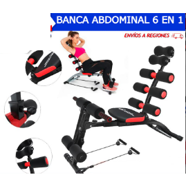 Banca Abdominal Brazos CRUNCH 6 EN 1