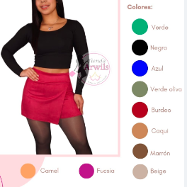 Falda short Clásica
