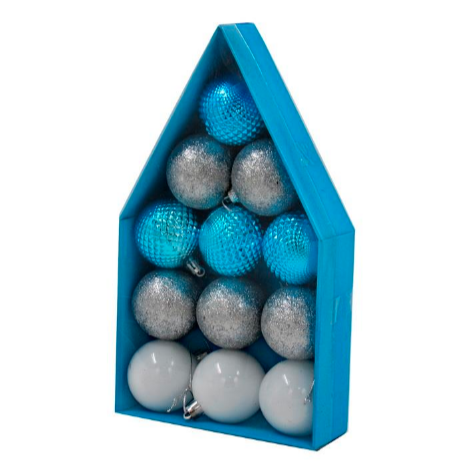 Pelotas De Navidad De 5 Cms De 12 Pcs