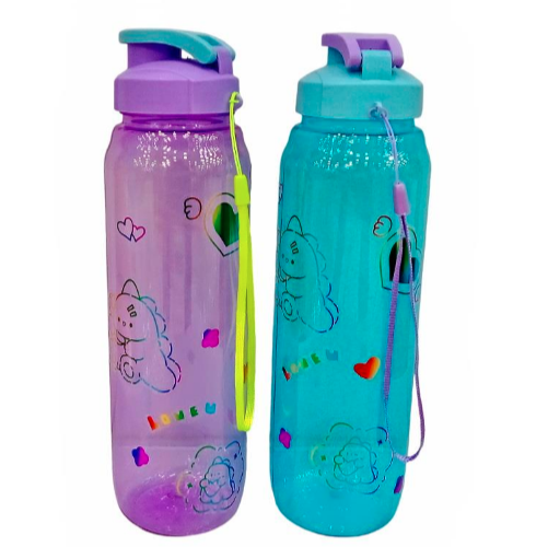 Botella Plastica Set De 2 Pzas De 600 Ml