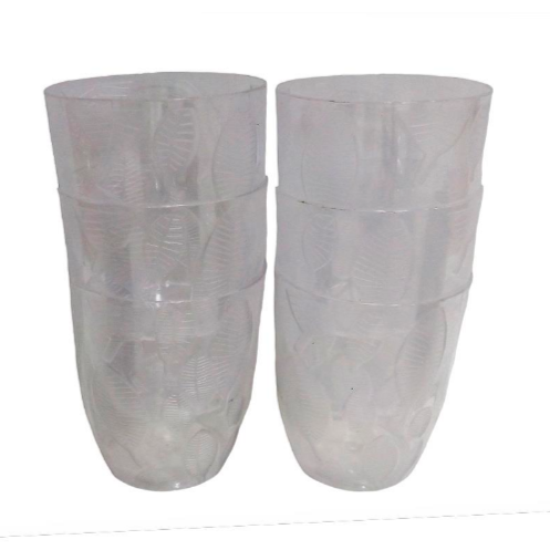 Vaso Plastico Set De 6 Pzas De 400 Ml