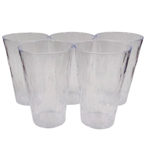 Vasos Transparente Set De 5 Pzas De 400 Ml