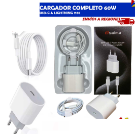 Cargador Completo 60W Iphone