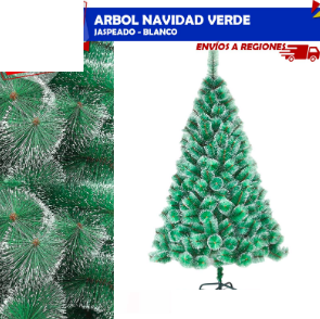 Arbol de Navidad Jaspeado- Blanco 1.20m