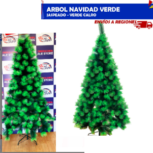 Arbol de Navidad Jaspeado- Verde Claro 1.20m