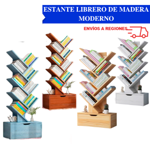 Estante Librero de Madera moderno