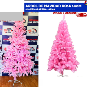 Arbol de Navidad Rosa 1.80m