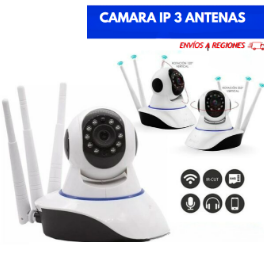 Camara Ip Seguridad Wifi - 3 Antenas Aplicacion V380 Pro