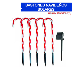 Bastones Solares 60cm Rojos x5