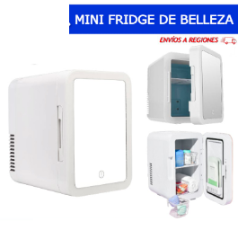 Cooler de Belleza Skincare LED - con Espejo 4 LitRos