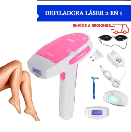 Depiladora Laser T-006 2 Cartuchos - Lentes - Cargador