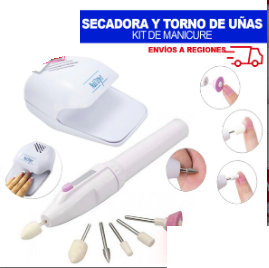 Kit de Manicure Secadora y Torno