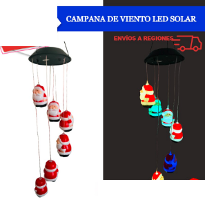 Campana de Viento LED Solar - Pascuero