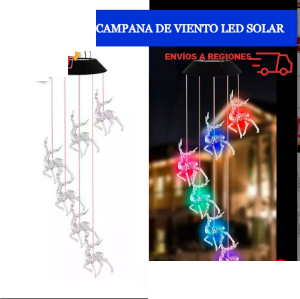 Campana de Viento LED Solar - Reno 