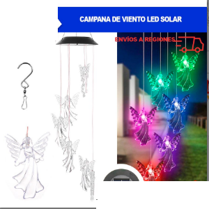 Campana de Viento LED Solar- Angel