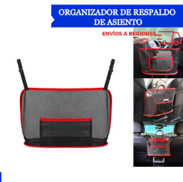 Organizador de Auto para Asiento Mide 40x26x12cm - Con Bolsillo